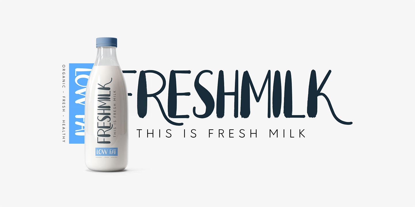 Fresh Milk Regular Font preview